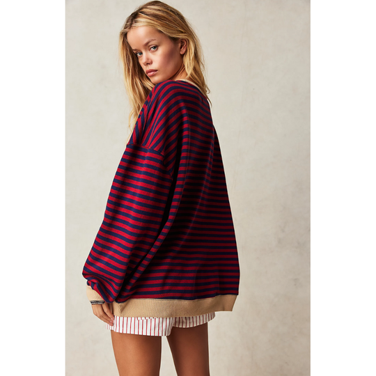Vallerie |Oversized Striped Sweater