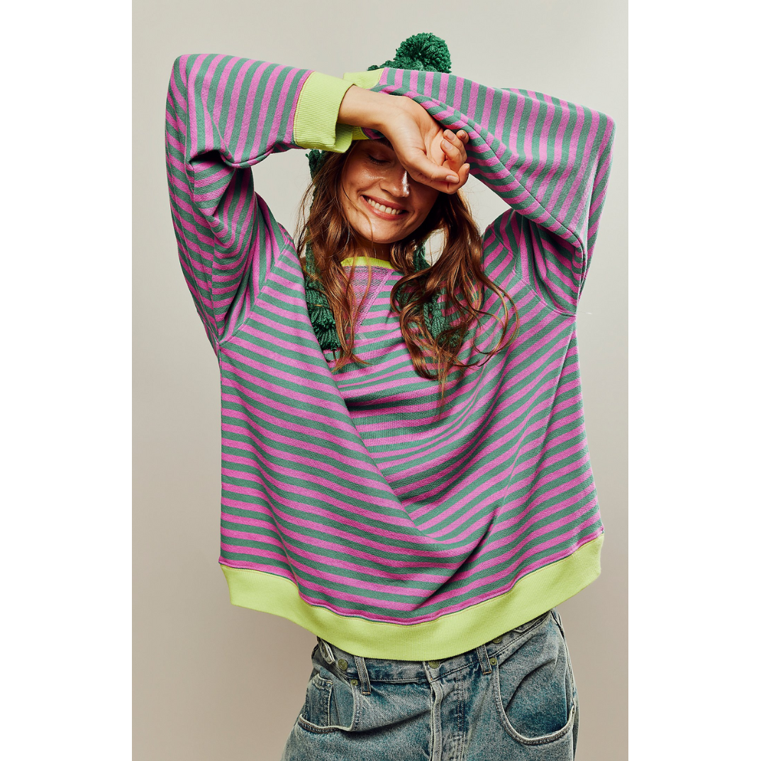 Vallerie |Oversized Striped Sweater