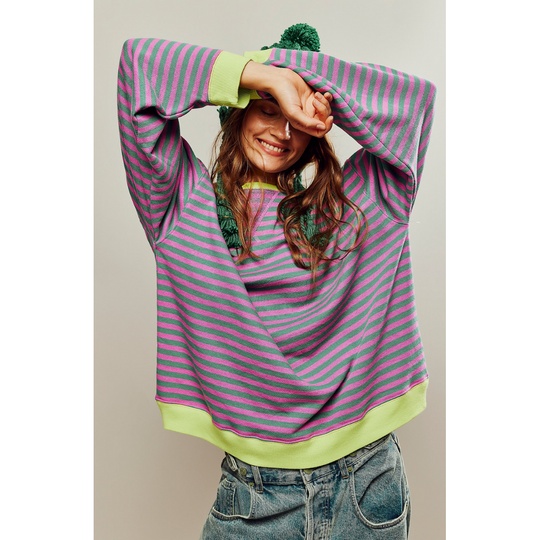Vallerie |Oversized Striped Sweater