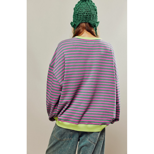 Vallerie |Oversized Striped Sweater