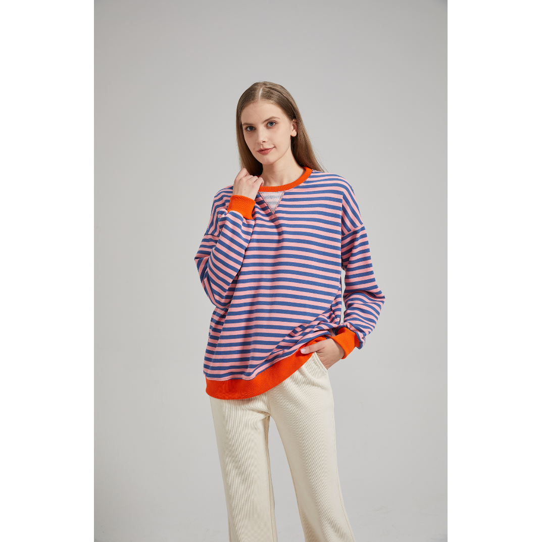 Vallerie |Oversized Striped Sweater